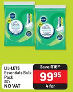 Lil-Lets Essentials Bulk Pack-For 4 x 30's Pack