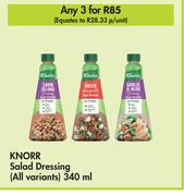 Knorr Salad Dressing (All Variants)-For 3 x 340ml