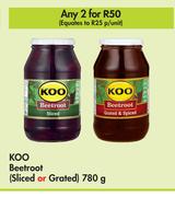 Koo Beetroot Sliced Or Grated-For 2 x 780g