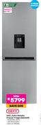 Defy 245L Satin Metallic Freezer/Fridge DAC449