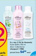Oh So Heavenly Foam Baths-750ml Each