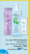 Oh So Heavenly Body Washes(Excl.720ml & Collections)-Each