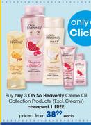 Oh So Heavenly Creme Oil Collection Products-Each
