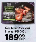Food Lover's Vannamei Prawns 16/20-700g Each