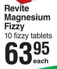 Revite Magnesium Fizzy 10 Fizzy Tablets-Each