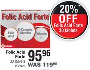 Folic Acid Forte 30 Tablets