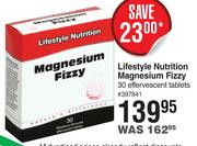 Lifestyle Nutrition Magnesium Fizzy 30 Effervescent Tablets