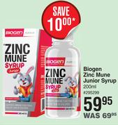 Biogen Zinc Mune Junior Syrup-200ml