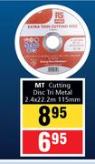 MT Cutting Disc Tri Metal 2.4 x 22.2m 115mm