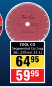 Tool Co Segmented Cutting Disc 230mm 22.23