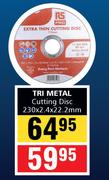 Tri Metal Cutting Disc 230 x 2.4 x 22.2mm