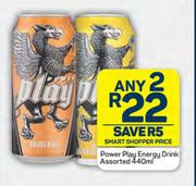 Power Play Energy Drink Assorted-Any 2 x 440ml