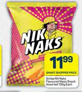 Simba Nik Naks Flavoured Maize Snack Assorted-135g Each