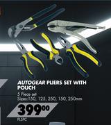 Autogear Pliers Set With Pouch PL5PC
