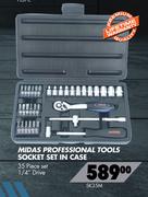 Midas Professional Tools Socket Set In Case SK35M