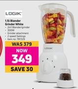 Logik 1.5L Blender Grinder White