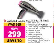 Russell Hobbs Iris AC Hairdryer RHHD-24
