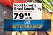 Food Lover's Braai Snoek-1Kg Each