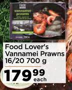 Food Lover's Vannamei Prawns 16/20-700g Each