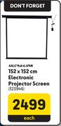Ultra-Link 152 x 152cm Electronic Projector Screen 323946