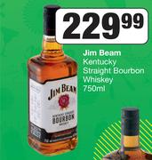 Jim Bean Kentucky Straight Bourbon Whiskey-750ml