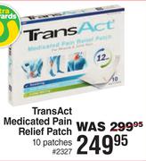 TransAct Medicated Pain Relief Patch-10 Patches