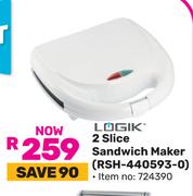 Logik 2 Slice Sandwich Maker RSH-440593-0