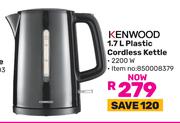 Kenwood 1.7L Plastic Cordless Kettle