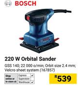 Bosch 220W Orbital Sander 167857