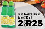 Food Lover's Lemon Juice-For 2 x 350ml
