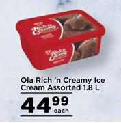 Ola Rich 'n Creamy Ice Cream Assorted-1.8Ltr Each