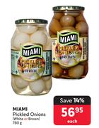Miami Pickled Onions White Or Brown-780g Each