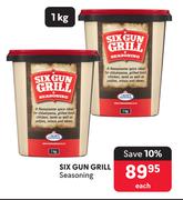 Six Gun Grill Seasoning-1Kg Each