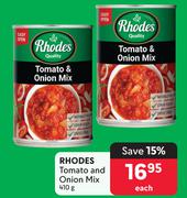 Rhodes Toamto & Onion Mix-410g Each