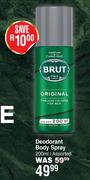 Brut Deodorant Body Spray Assorted-200ml