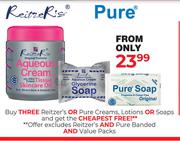 Reitzer's Or Pure Creams, Lotions Or Soaps