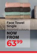 Face Towel Single Assorted Colours
