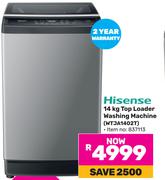 Hisense 14kg Top Loader Washing Machine WTJA1402T