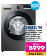 Samsung 7kg Front Loader Washing Machine With Steam And Eco Technology WW70T4040CX/FA