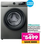 Hisense 8Kg Front Loader Washing Machine WFQP8012VMT