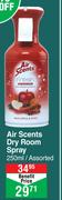 Air Scents Dry Room Spray Assorted-250ml