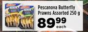 Pescanova Butterfly Prawns Assorted-250g Each
