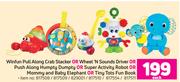 Winfun Pull Along Crab Stacker Or Wheel 'N Sounds Driver Or Push Along Humpty Dumpty-Each