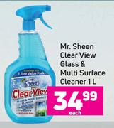 Mr.Sheen Clear View Glass & Multi Surface Cleaner-1L Each