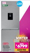 Defy 323L Metallic Bottom Freezer Fridge DAC627