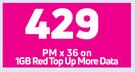 Samsung Galaxy A23 4G Smartphone-On 1GB Red Top Up More Data