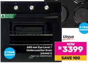 Univa 600mm Eye Level/Undercounter Oven (U246b/1)