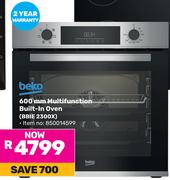 Beko 600mm Multifunction Built In Oven BBIE 2300X