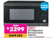 Defy 34Ltr Digital Grill Microwave Oven (DM0134)