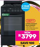 Defy 4 Plate Compact Stove DSS554